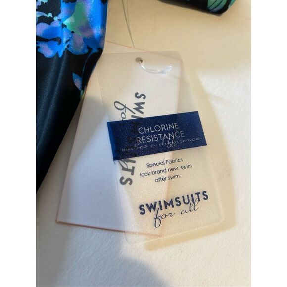 Swimsuits for all Swim Women’s Size 8 Swimsuit Top Only Floral Print Side Tie - Picture 9 of 11